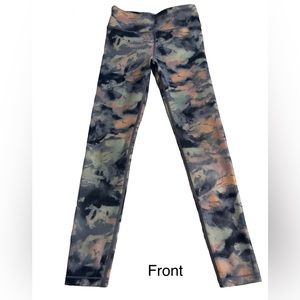 ATHLETA GIRL HIGH RISE Tie Dye PRINTED CHIT CHAT TIGHT LEGGING. Sz M 8-10